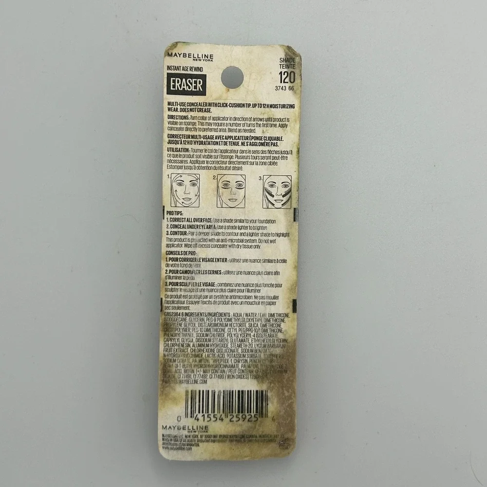 Maybelline Instant Age Rewind‎ Eraser Dark Circle Concealer Brightener Shade 120